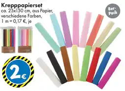 TEDi Krepppapierset Angebot