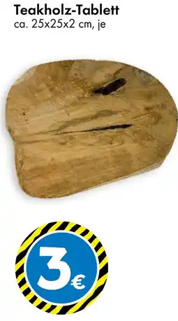 TEDi Teakholz-Tablett Angebot