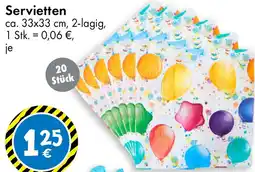TEDi Servietten Angebot