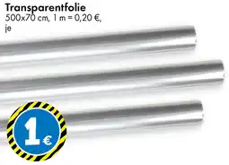 TEDi Transparentfolie Angebot