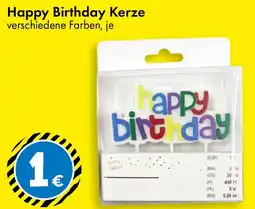 TEDi Happy Birthday Kerze Angebot