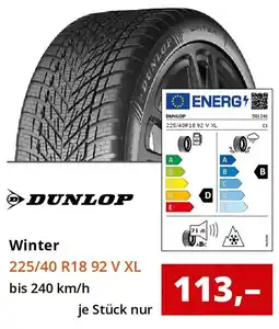Reifen1+ DUNLOP Winter 225/40 R18 92 V XL Angebot