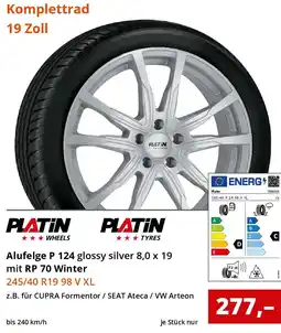 Reifen1+ Komplettrad 19 Zoll PLATIN Angebot