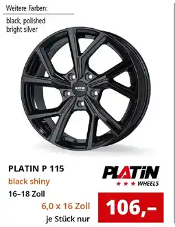 Reifen1+ PLATIN P 115 black shiny Angebot