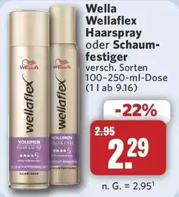 Combi Wella Wellaflex Haarspray oder Schaumfestiger Angebot