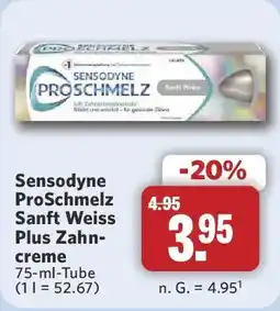 Combi Sensodyne ProSchmelz Sanft Weiss Plus Zahncreme Angebot