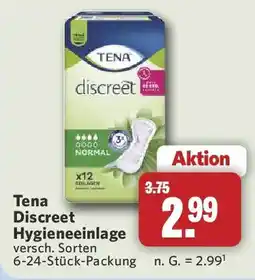Combi Tena Discreet Hygieneeinlage Angebot