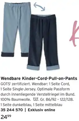 Tchibo Wendbare Kinder-Cord-Pull-on-Pants Angebot