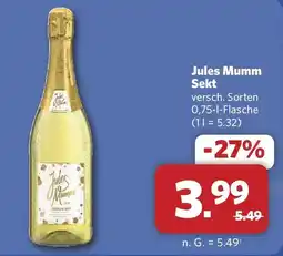 Combi Jules Mumm Sekt Angebot