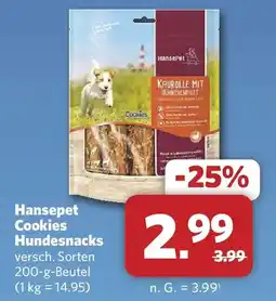 Combi Hansepet Cookies Hundesnacks Angebot