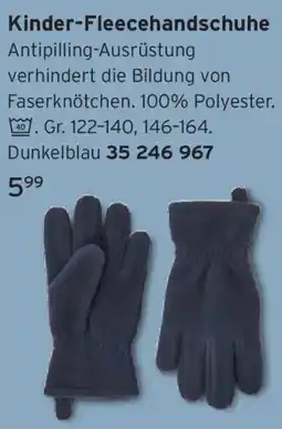 Tchibo Kinder-Fleecehandschuhe Angebot