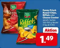 Combi Funny-Frisch Kessel Chips, Riffels oder Cheese Cracker Angebot