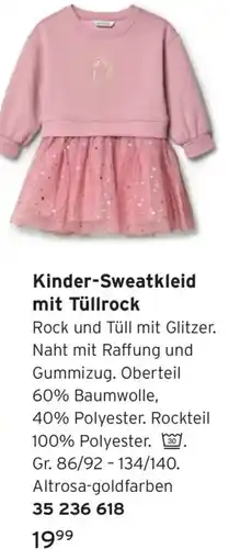 Tchibo Kinder-Sweatkleid mit Tüllrock Angebot
