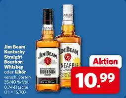 Combi Jim Beam Kentucky Straight Bourbon Whiskey oder Likör Angebot