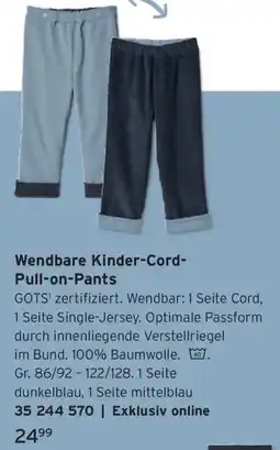 Tchibo Wendbare Kinder-Cord Pull-on-Pants Angebot