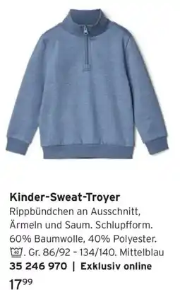 Tchibo Kinder-Sweat-Troyer Angebot