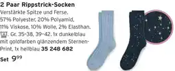 Tchibo 2 Paar Rippstrick-Socken Angebot