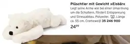 Tchibo Plüschtier mit Gewicht Eisbär Angebot