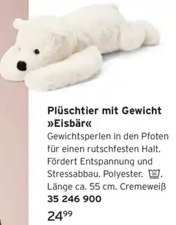 Tchibo Plüschtier mit Gewicht Eisbär Angebot