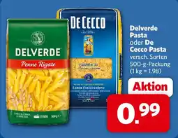 Combi Delverde Pasta oder De Cecco Pasta Angebot