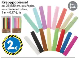 TEDi Krepppapierset Angebot
