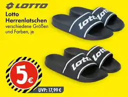 TEDi Lotto Herrenlatschen Angebot