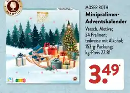 Aldi Süd MOSER ROTH Minipralinen-Adventskalender Angebot