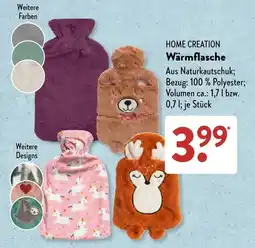 Aldi Süd HOME CREATION Wärmflasche Angebot