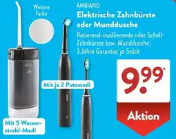 Aldi Süd AMBIANO Elektrische Zahnbürste oder Munddusche Angebot