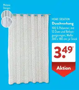 Aldi Süd HOME CREATION Duschvorhang Angebot