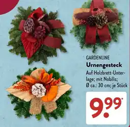 Aldi Süd GARDENLINE Urnengesteck Angebot