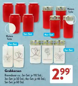 Aldi Süd Grabkerzen Angebot