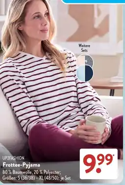 Aldi Süd UP2FASHION Frottee-Pyjama Angebot