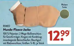 Aldi Süd ROMEO Hunde-Fleece-Jacke Angebot