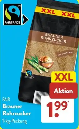 Aldi Süd FAIR Brauner Rohrzucker Angebot