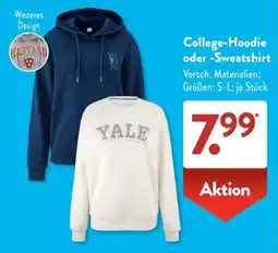 Aldi Süd College-Hoodie oder -Sweatshirt Angebot