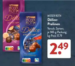 Aldi Süd MOSER ROTH Délice-Pralinen Angebot