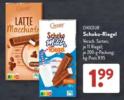 Aldi Süd CHOCEUR Schoko-Riegel Angebot