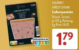 Aldi Süd GOURMET FINEST CUISINE Leberpastete Angebot