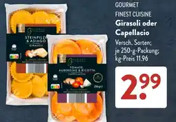 Aldi Süd GOURMET FINEST CUISINE Girasoli oder Capellacio Angebot