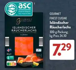 Aldi Süd GOURMET FINEST CUISINE Isländischer Räucherlachs Angebot