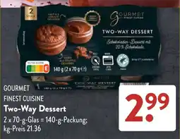 Aldi Süd GOURMET FINEST CUISINE Two-Way Dessert Angebot