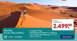 Aldi Süd Namibia Zwischen Wüste & Wildnis Angebot