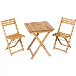 Netto Marken-Discount Merxx Balkonset 3-tlg. Porto, mit Klapptisch 60x60cm Angebot