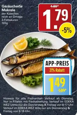 WEZ Geräucherte Makrele Angebot