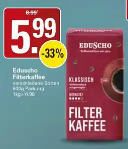 WEZ Eduscho Filterkaffee Angebot