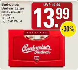 WEZ Budweiser Budvar Lager Angebot