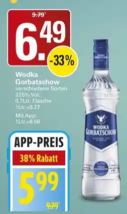 WEZ Wodka Gorbatschow Angebot