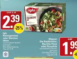 WEZ Iglo Rahmgemüse Angebot