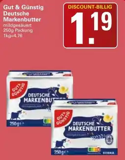 WEZ Deutsche Markenbutter mildgesäuert Angebot
